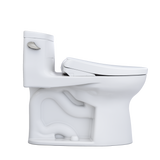 TOTO WASHLET+ Supreme II One-Piece Elongated 1.28 GPF Toilet and WASHLET+ S7A Contemporary Bidet Seat, Cotton White, Vitreous China|Plastic, MW6344736CEFG#01