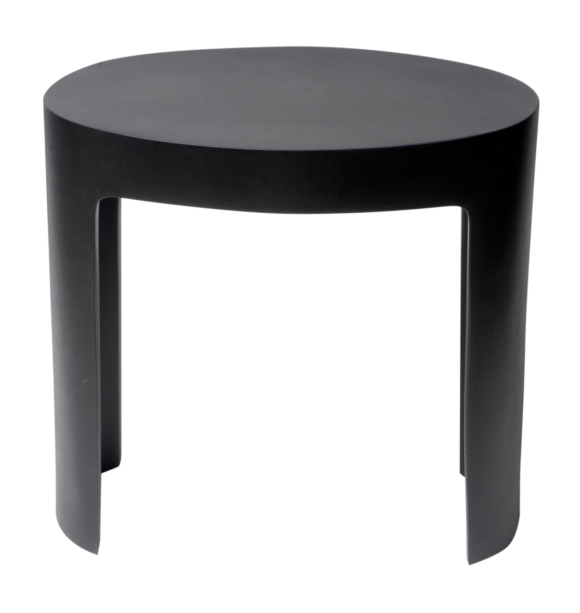 ALFI brand ABST66BM Black Matte Solid Surface Resin Bathroom / Shower Stool, Black & White