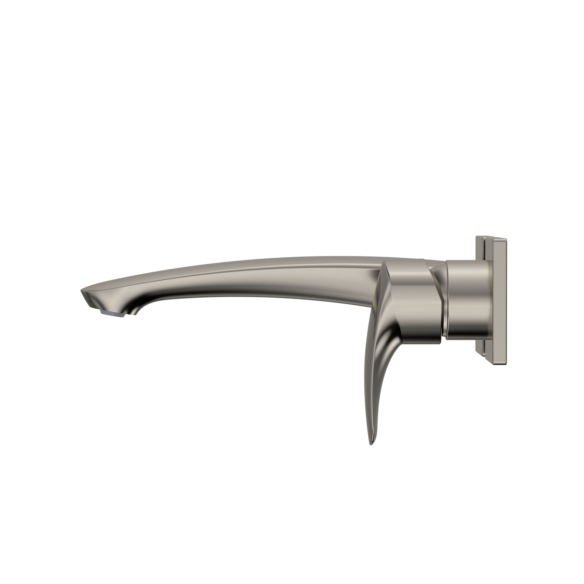 TOTO GM 1.2 GPM Wall-Mount Single-Handle Long Bathroom Faucet with COMFORT GLIDE Technology, Polished Nickel, Brass, TLG09308U#PN