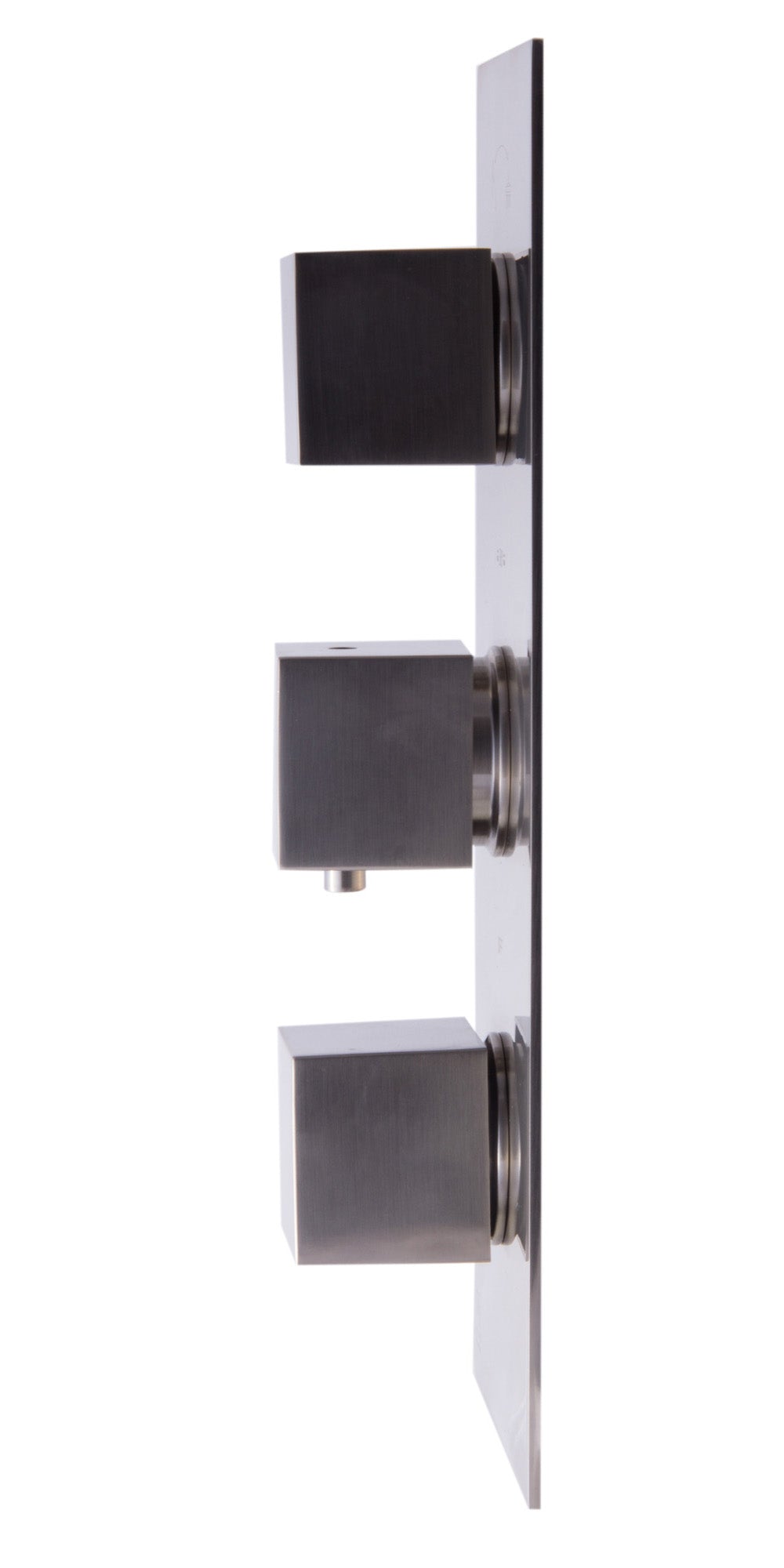 ALFI brand AB2701-BN Brushed Nickel Square 2 Way Thermostatic Shower Mixer, Brass
