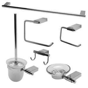 Alternate Image for ALFI brand Brass, AB9515-PC Polished Chrome 6 Piece Matching Bathroom Accessory Set