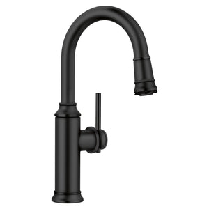 Alternate Image for Blanco Empressa Pull-Down Bar Faucet, Matte Black, 1.5 GPM, Brass, 443025