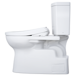 TOTO WASHLET+ Vespin II 1G Two-Piece Elongated 1.0 GPF Toilet with Auto Flush WASHLET+ S7A Contemporary Bidet Seat, Cotton White, Vitreous China|Plastic, MW4744736CUFGA#01