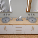 ALFI brand ABCO7055 Solid Concrete Gray Matte Cap Bathroom Sink Drain