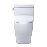 TOTO WASHLET+ Legato One-Piece Elongated 1.28 GPF Toilet with Auto Flush S7A Contemporary Bidet Seat, Cotton White, Vitreous China|Plastic, MW6244736CEFGA#01