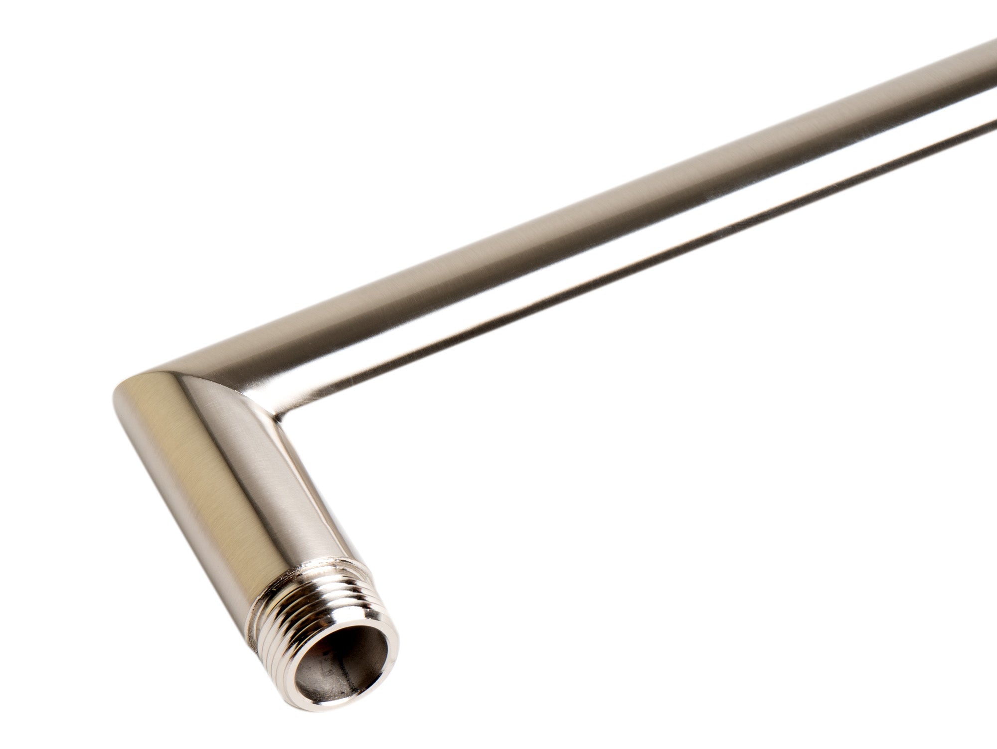 ALFI brand ABSA16R-BN Brushed Nickel 16" Round Wall Shower Arm, Brass