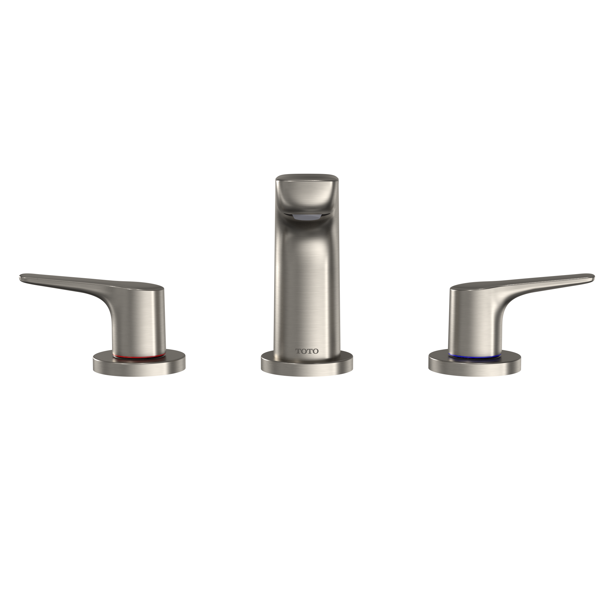 TOTO GS 1.2 GPM Two Handle Widespread Bathroom Sink Faucet, Brushed Nickel, Brass, TLG03201U#BN