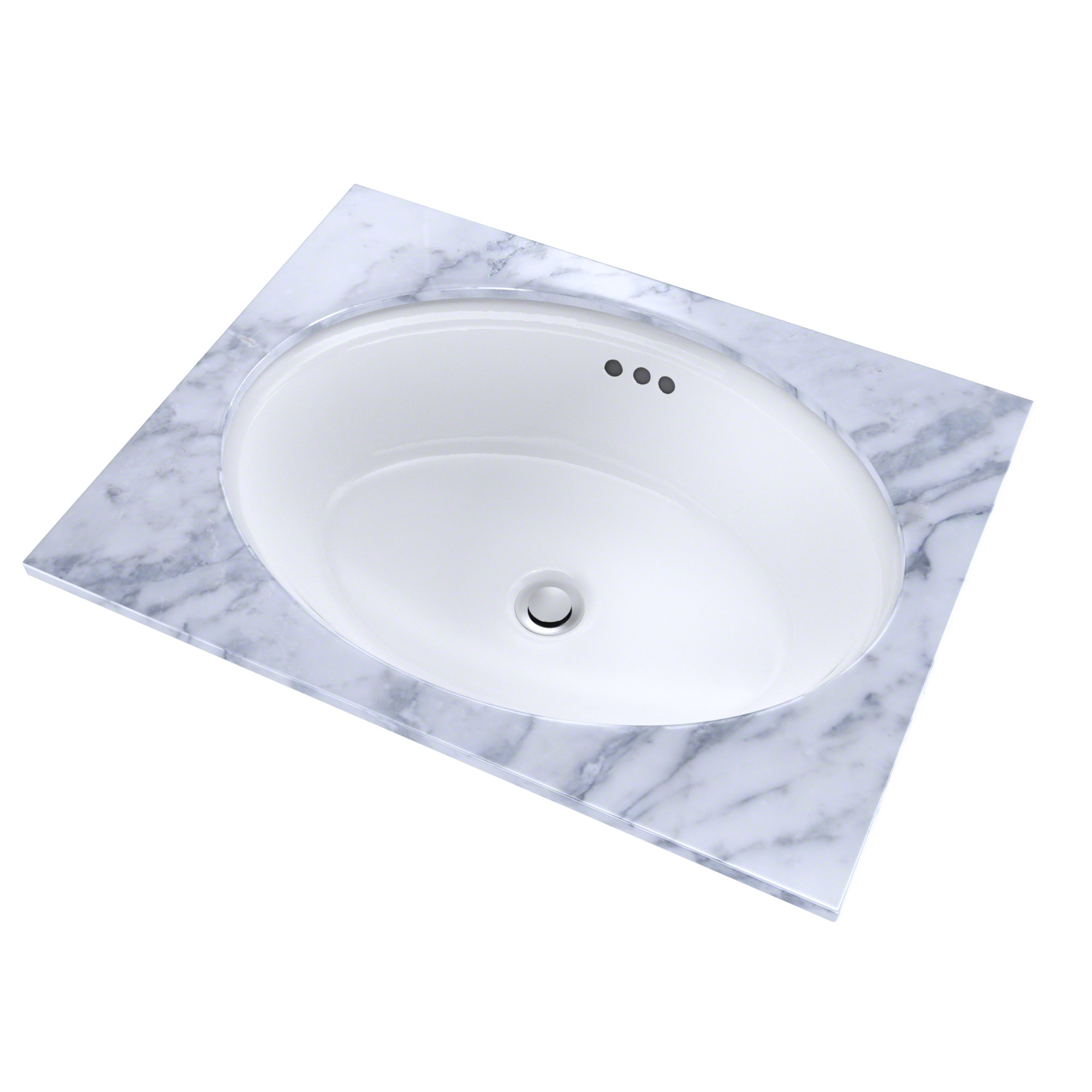 TOTO Dartmouth 17-1/4" x 12-7/8" Oval Undermount Bathroom Sink, Cotton White, Vitreous China, LT643#01