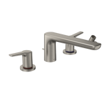 TOTO GS Four-hole Deck-Mount Roman Tub Filler Trim with Handshower, Brushed Nickel, Brass, TBG03202U#BN