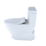 TOTO Aimes One-Piece Elongated 1.28 GPF Toilet with CEFIONTECT and SoftClose Seat, WASHLET+ Ready, Cotton White, Vitreous China, MS626234CEFG#01