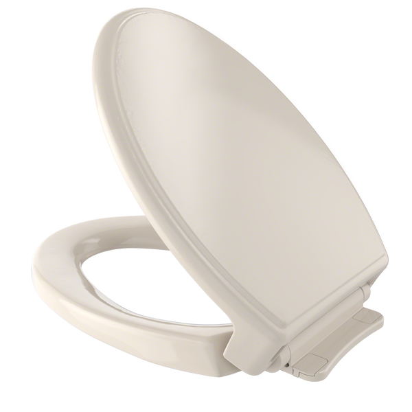 TOTO Traditional SoftClose Non Slamming, Slow Close Elongated Toilet Seat and Lid, Bone, Plastic, SS154#03