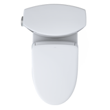 TOTO WASHLET+ Vespin II Two-Piece Elongated 1.28 GPF Toilet and WASHLET+ S7 Contemporary Bidet Seat, Cotton White, Vitreous China|Plastic, MW4744726CEFG#01