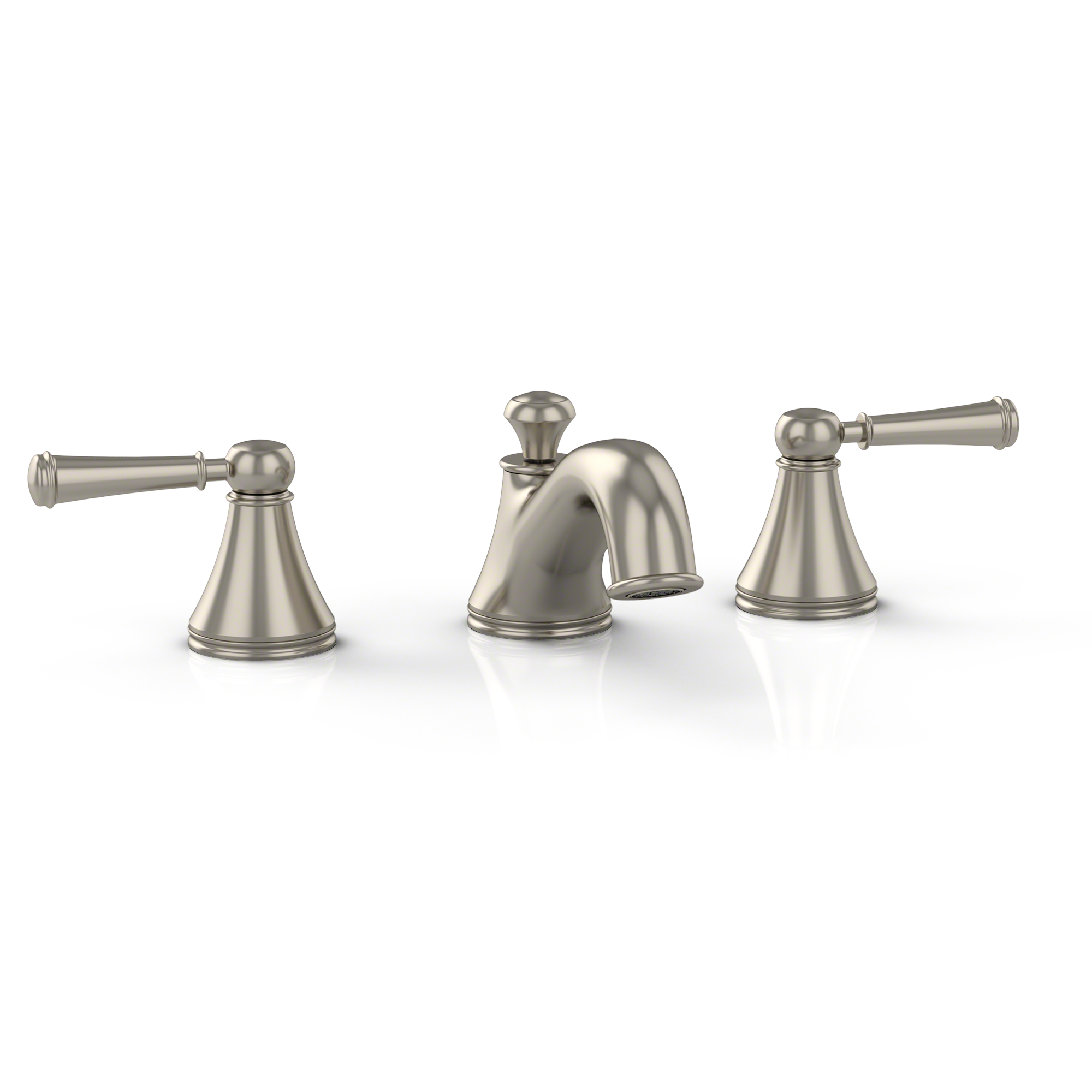 TOTO Vivian Two Handle Widespread 1.5 GPM Bathroom Sink Faucet, Brushed Nickel, Brass, TL220DD1#BN