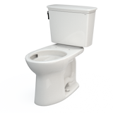 TOTO Drake Transitional Two-Piece Elongated 1.28 GPF Universal Height TORNADO FLUSH Toilet with CEFIONTECT, Colonial White, Vitreous China, CST786CEFG#11