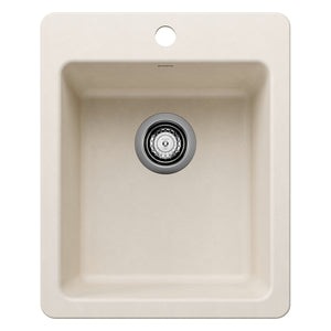 Alternate Image for Blanco Liven 17" Rectangle Silgranit Bar/Prep Sink, Soft White, 1 Faucet Hole, 443241
