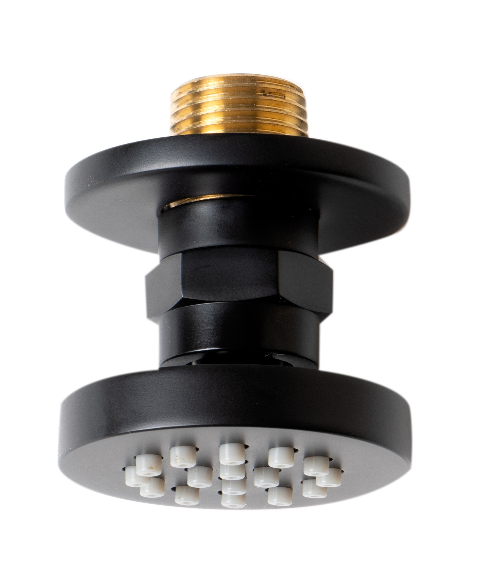 ALFI brand AB3830-BM Black Matte 2" Round Adjustable Shower Body Spray, Brass