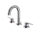 TOTO LB Series Two Handle Widespread 1.2 GPM Bathroom Sink Faucet with Drain Assembly, Polished Chrome, Brass, TLS01201U#CP