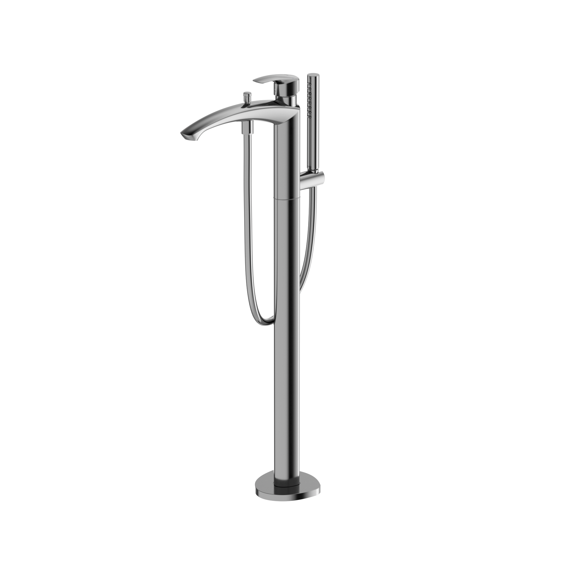 TOTO GM Single-Handle Free Standing Tub Filler with Handshower, Polished Chrome, Brass, TBG09306U#CP