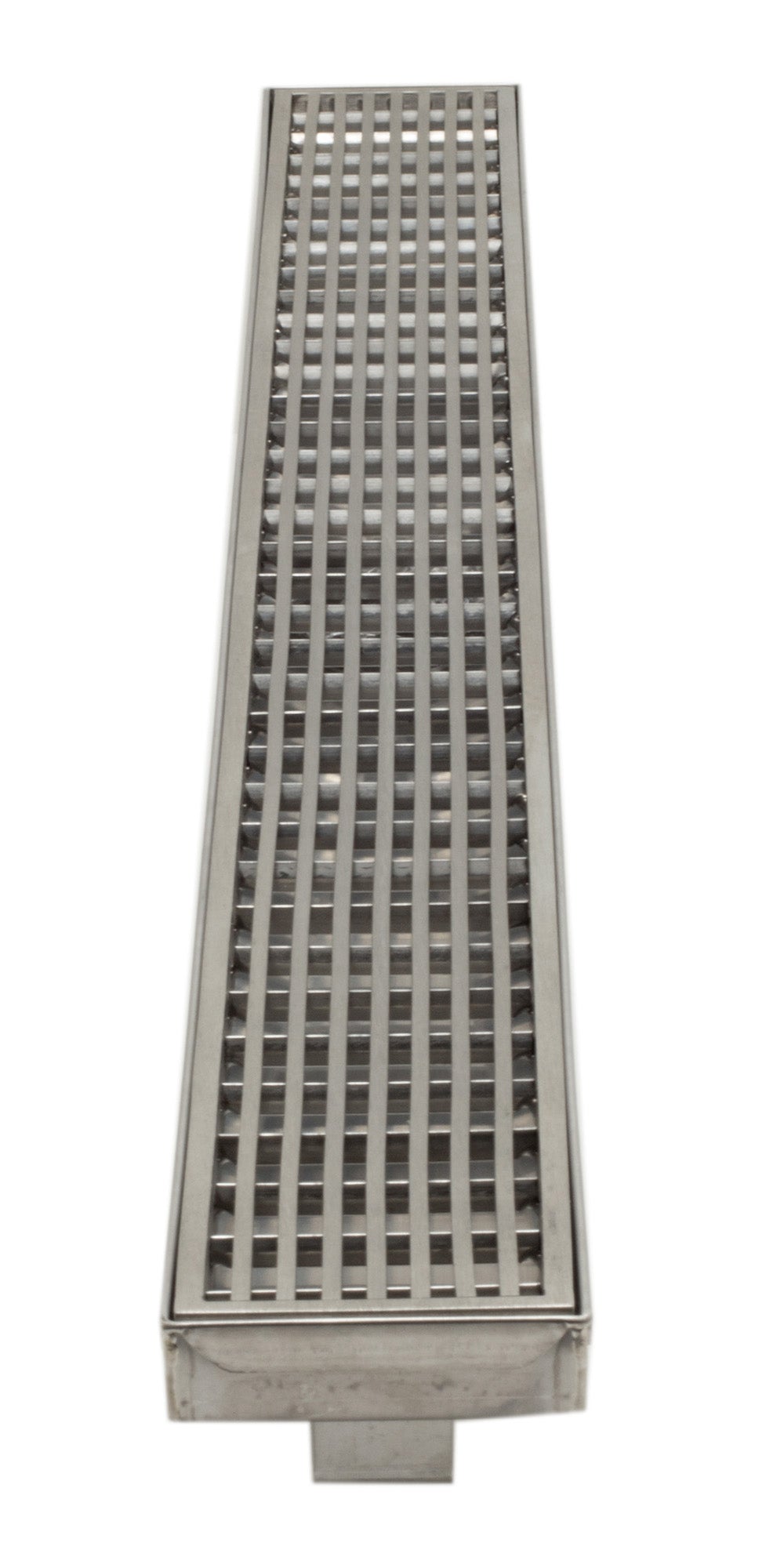 ALFI brand ABLD36D 36" Modern Stainless Steel Linear Shower Drain with Groove Lines, Grey