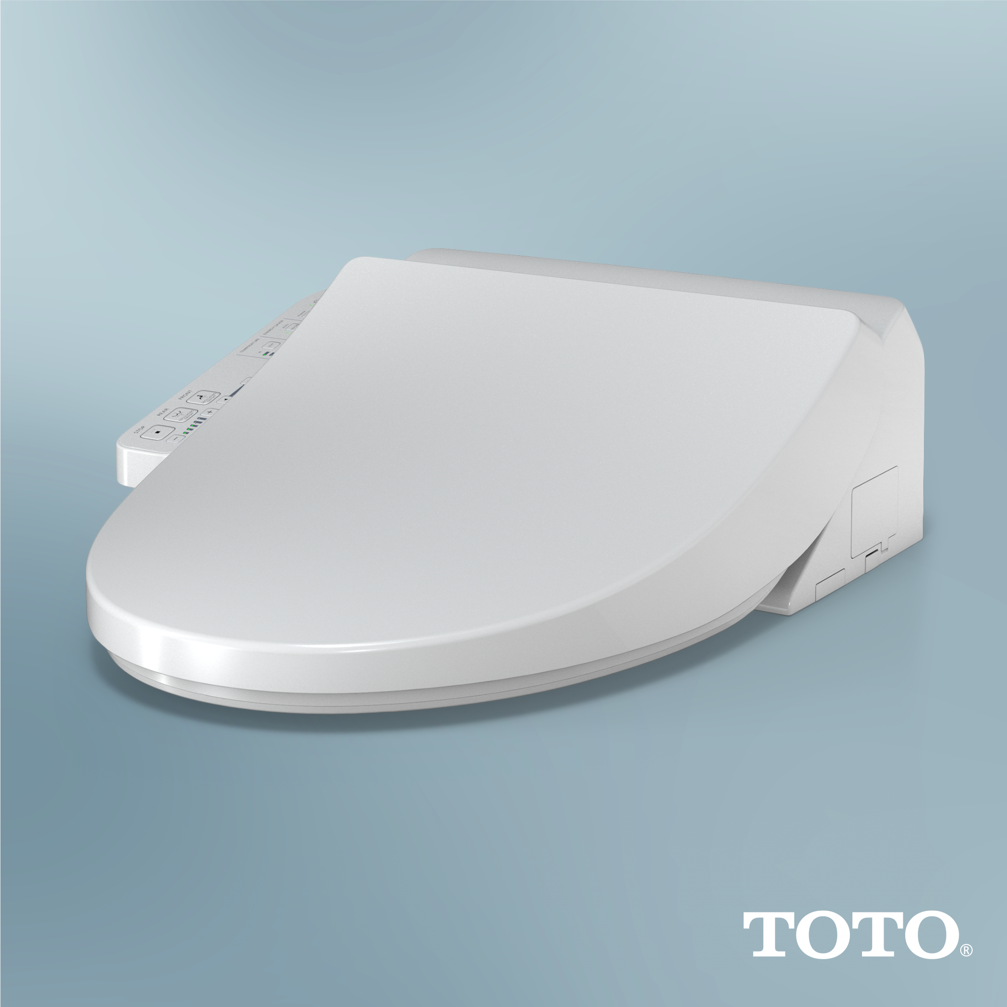 TOTO WASHLET A2 Electronic Bidet Toilet Seat with Heated Seat and SoftClose Lid, Elongated, Cotton White, Plastic, SW3004#01