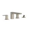 TOTO GB Two-Handle Deck-Mount Roman Tub Filler Trim with Handshower, Polished Nickel, Brass, TBG10202U#PN