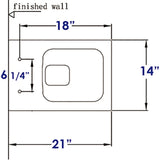 EAGO Plastic, White, R-333SEAT Replacement Soft Closing Toilet Seat for WD333