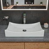 ALFI Polished Chrome Tall Square Single Lever Bathroom Faucet, AB1129-PC