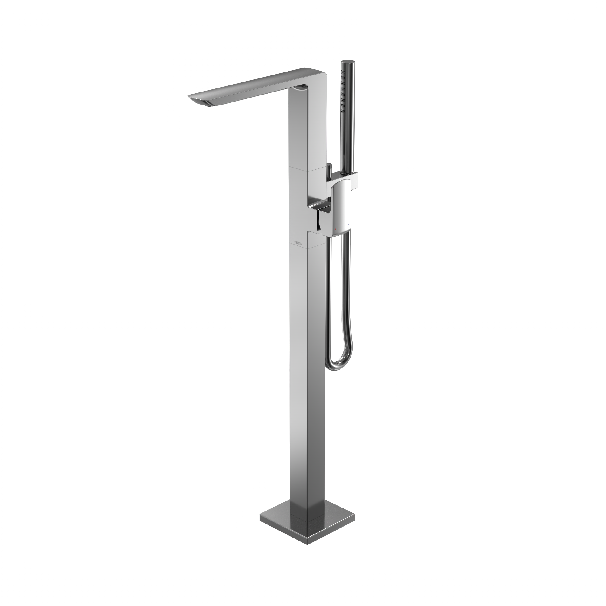 TOTO GR Single-Handle Freestanding Tub Filler Faucet with Handshower, Polished Chrome, Brass, TBG02306U#CP
