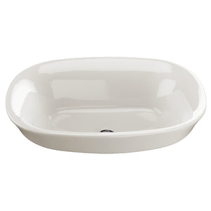 Alternate Image for TOTO Maris Oval Semi-Recessed Vessel Bathroom Sink with CEFIONTECT, Colonial White, Vitreous China, LT480G#11