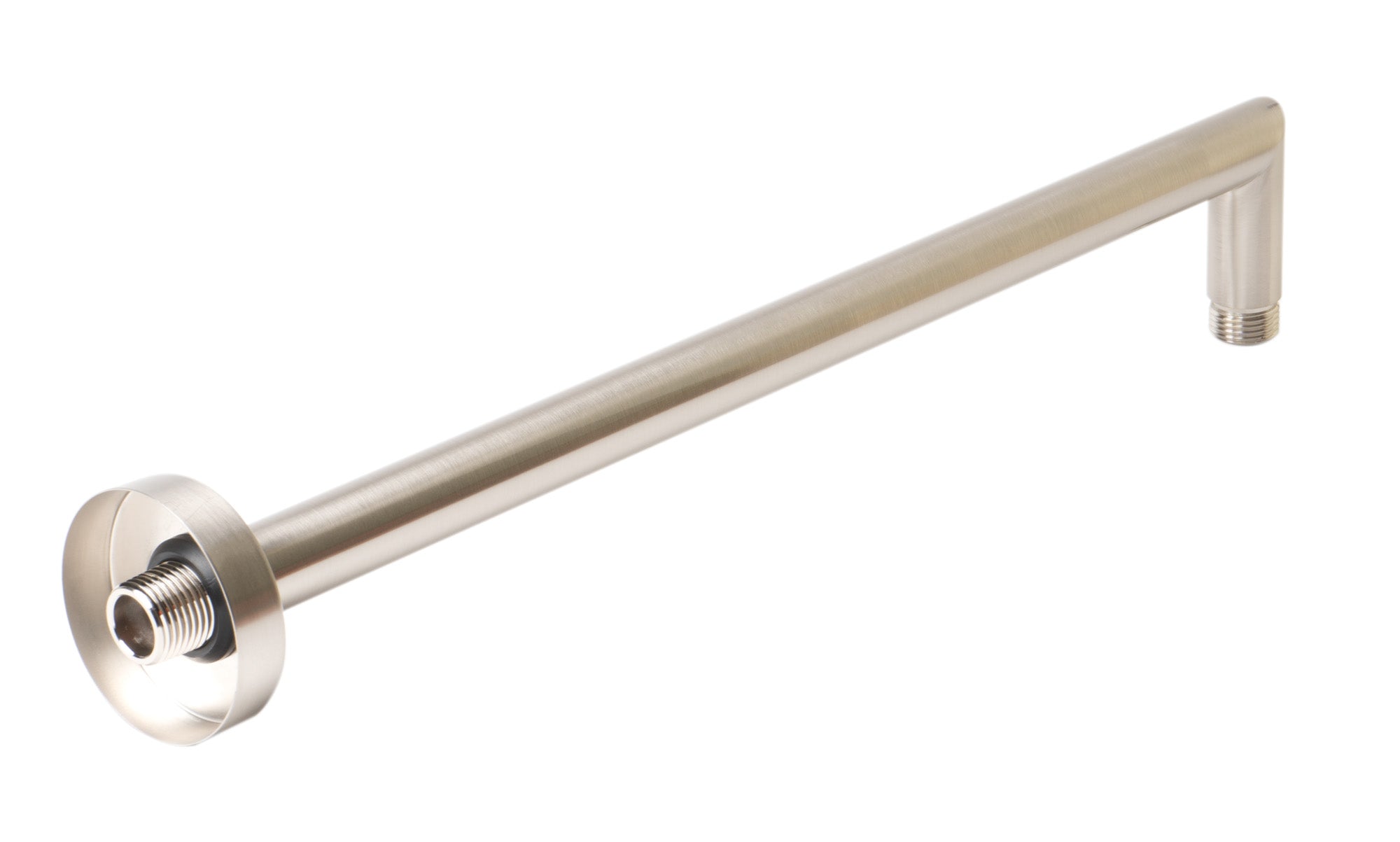 ALFI brand ABSA16R-BN Brushed Nickel 16" Round Wall Shower Arm, Brass
