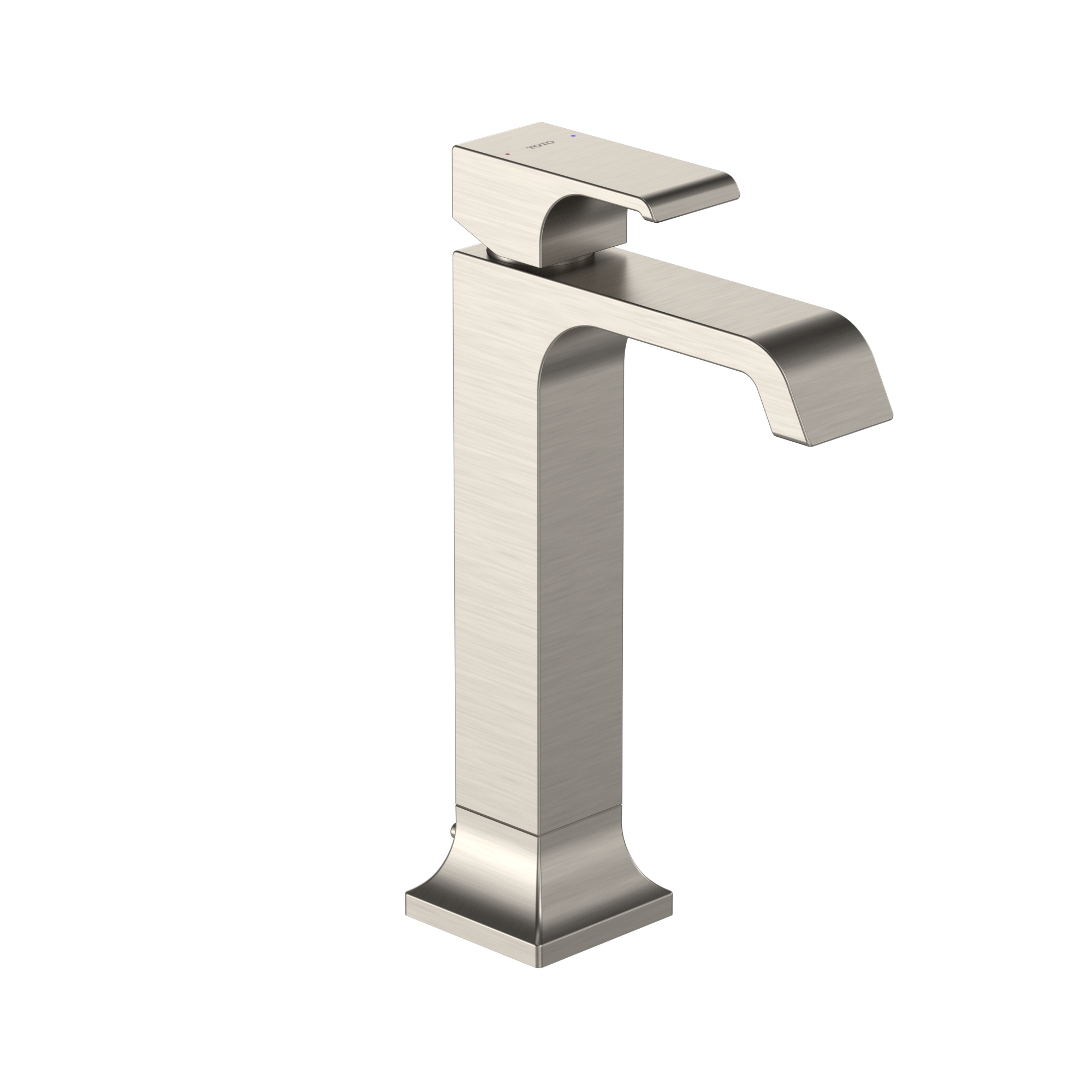 TOTO GC 1.2 GPM Single Handle Vessel Bathroom Sink Faucet with COMFORT GLIDE Technology, Brushed Nickel, Brass, TLG08305U#BN