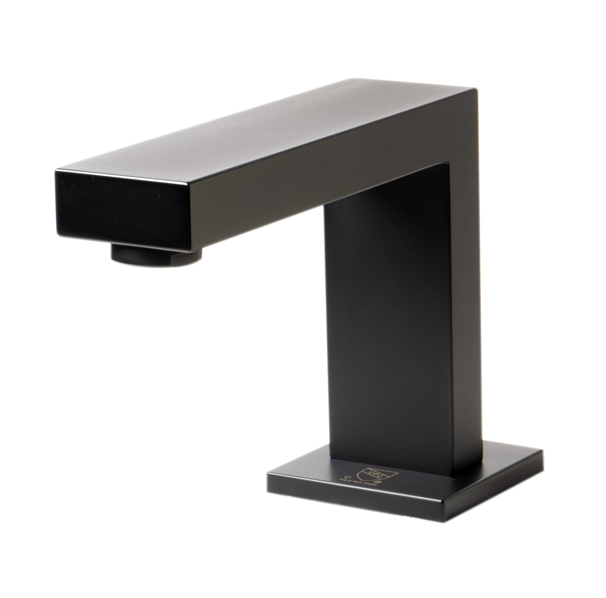 ALFI brand 1.2 GPM Knob Straight Spout Bathroom Faucet, Modern, Black Matte, AB1322-BM