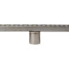 ALFI brand ABLD59C-BSS 59" Brushed Stainless Steel Linear Shower Drain with Groove Holes
