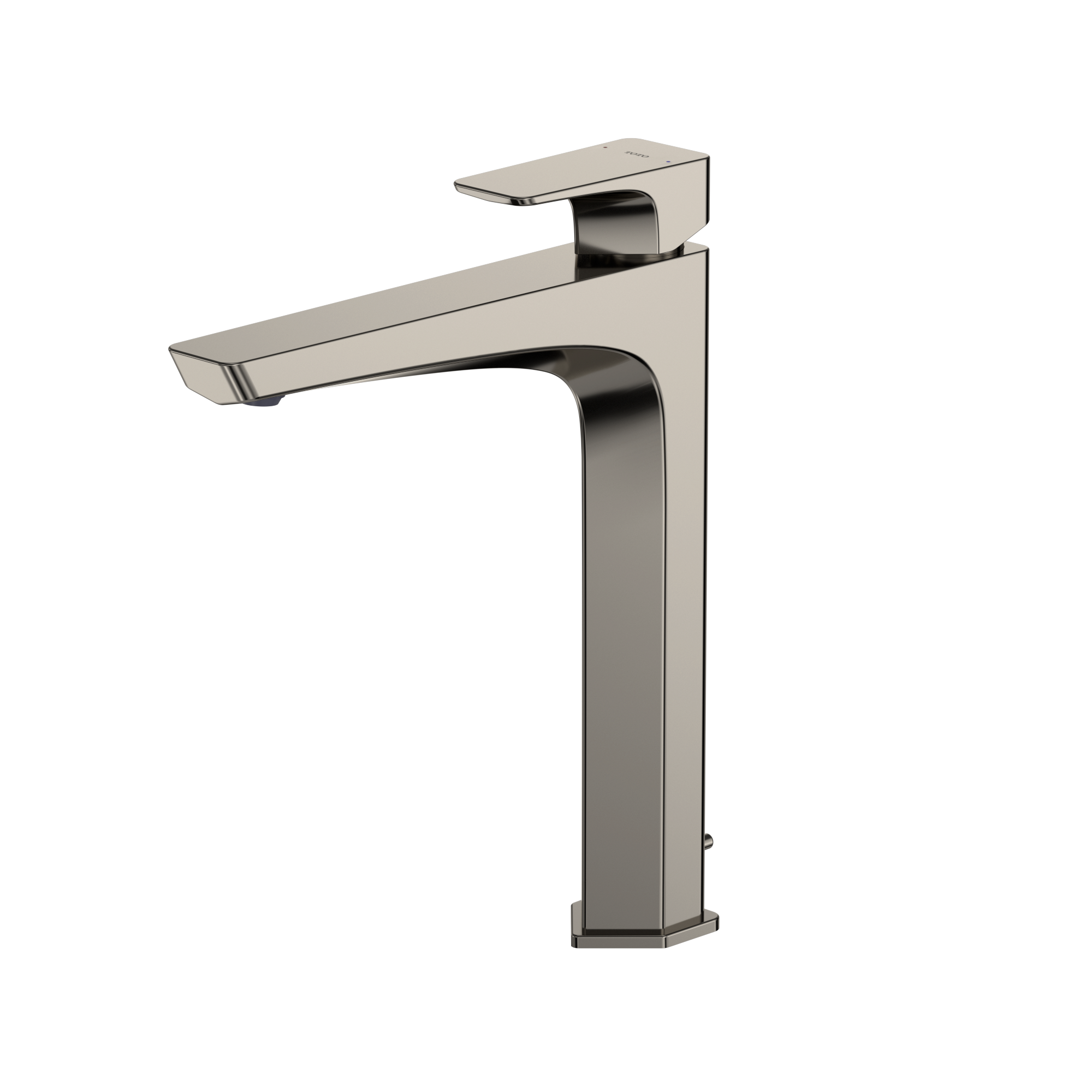 TOTO GE 1.2 GPM Single Handle Vessel Bathroom Sink Faucet with COMFORT GLIDE Technology, Polished Nickel, Brass, TLG07305U#PN