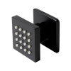 ALFI brand AB3820-BM Black Matte 2" Square Adjustable Shower Body Spray, Brass