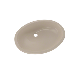 Alternate Image for TOTO Dantesca Oval Undermount Bathroom Sink with CEFIONTECT, Bone, Vitreous China, LT597G#03