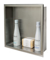 ALFI brand ABN1616-BSS 16 x 16 Brushed Stainless Steel Square Single Shelf Bath Shower Niche, 20 Gauge