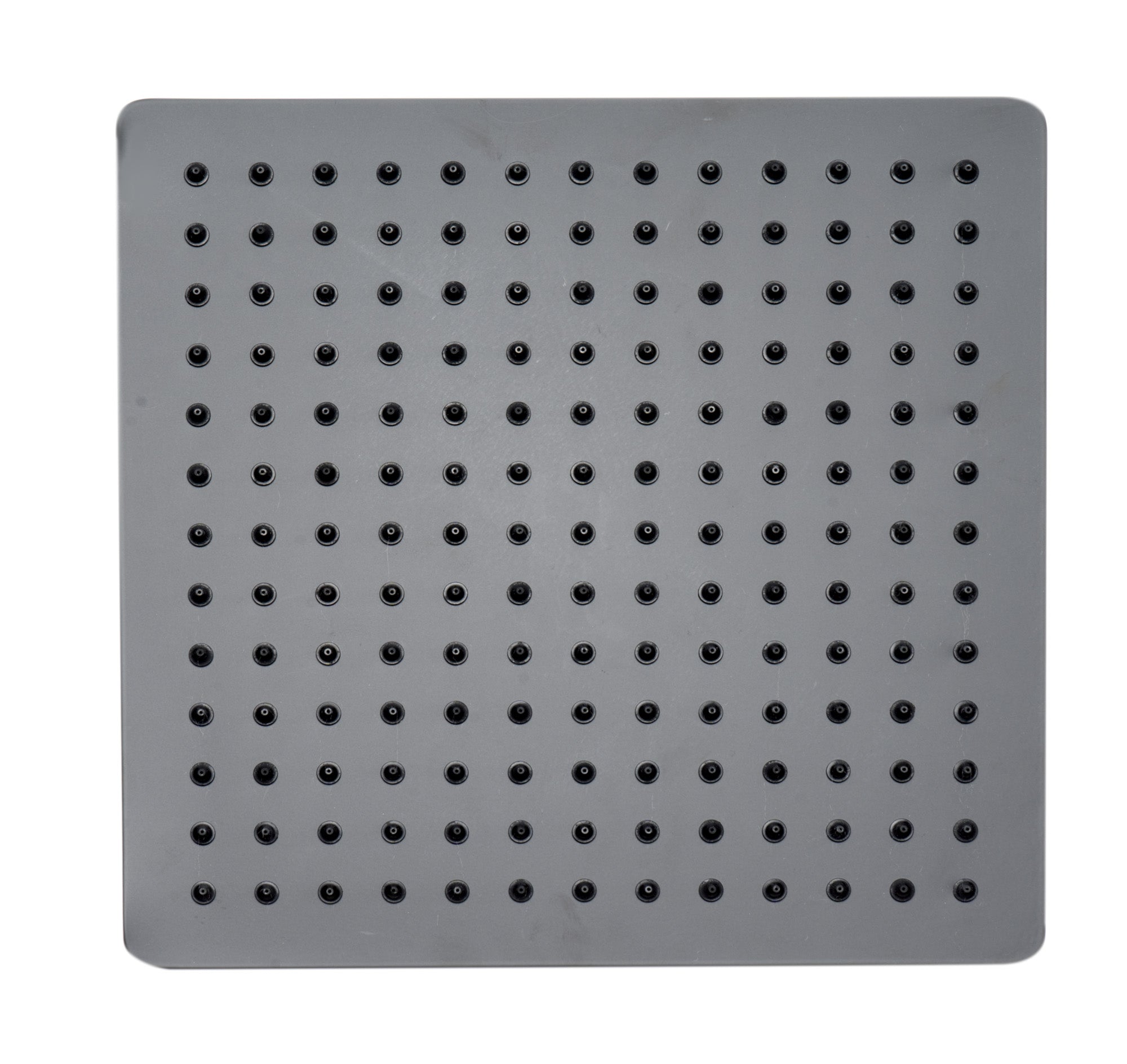 ALFI brand RAIN12S-BM Matte Black Stainless Steel 12" Square Ultra-Thin Rain Shower Head, Black Matte