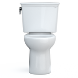 TOTO Drake Transitional Two-Piece Round 1.28 GPF Universal Height TORNADO FLUSH Toilet with CEFIONTECT, Cotton White, Vitreous China, CST785CEFG#01