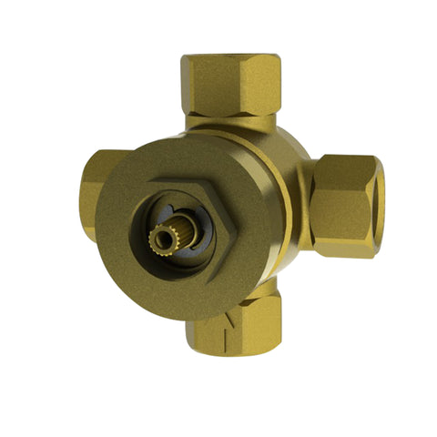 TOTO Three-Way Diverter Valve with Off, Brass, TSMX