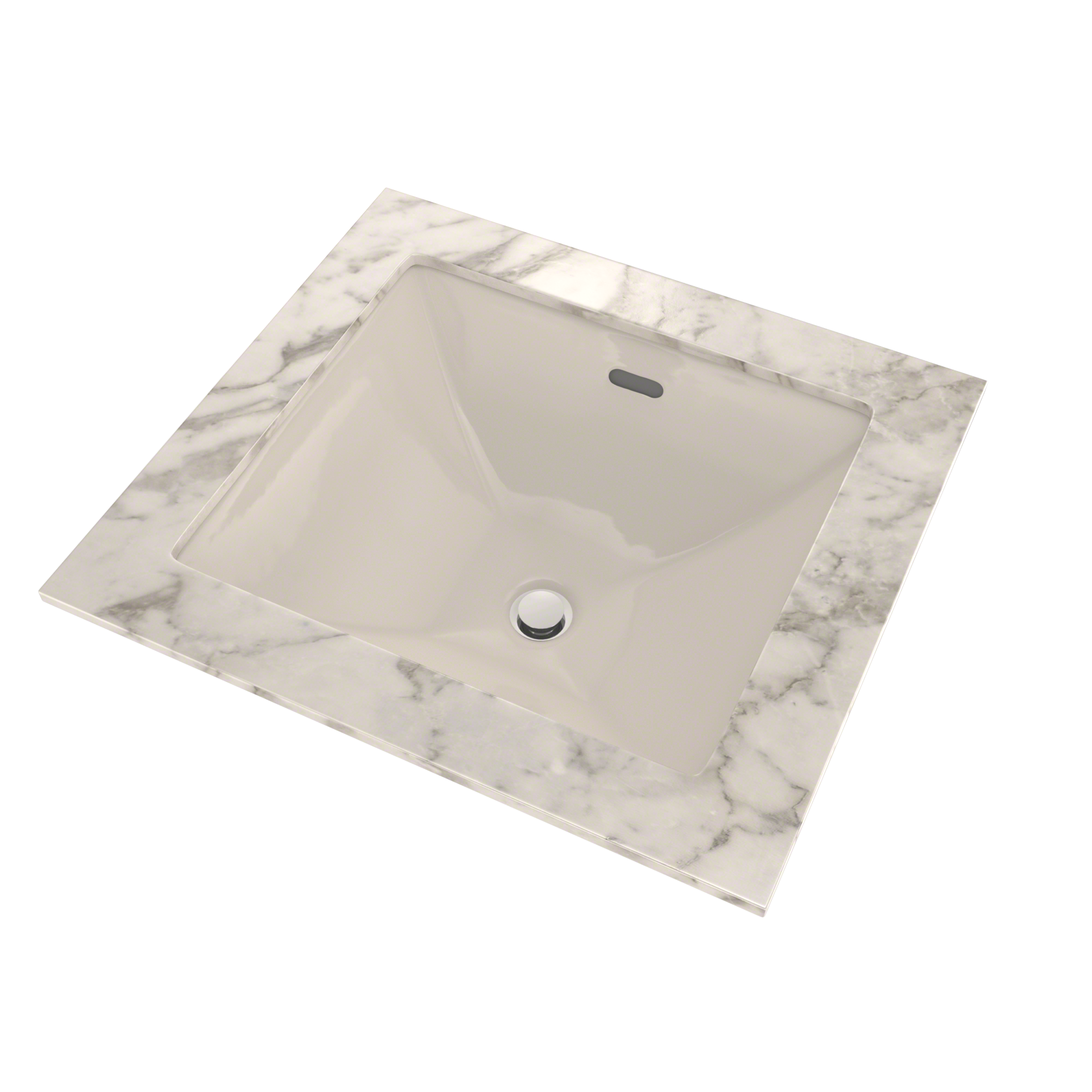 TOTO Legato Rectangular Undermount Bathroom Sink with CEFIONTECT, Sedona Beige, Vitreous China, LT624G#12