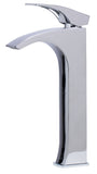ALFI Tall Polished Chrome Single Lever Bathroom Faucet, AB1587-PC