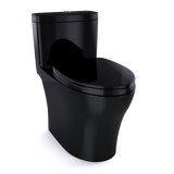 TOTO Aquia IV One-Piece Elongated Dual Flush 1.28 and 0.9 GPF Universal Height, WASHLET+ Ready Toilet, Ebony- Vitreous China, MS646124CEMFN#51