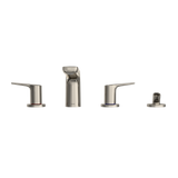 TOTO GS Four-hole Deck-Mount Roman Tub Filler Trim with Handshower, Polished Nickel, Brass, TBG03202U#PN