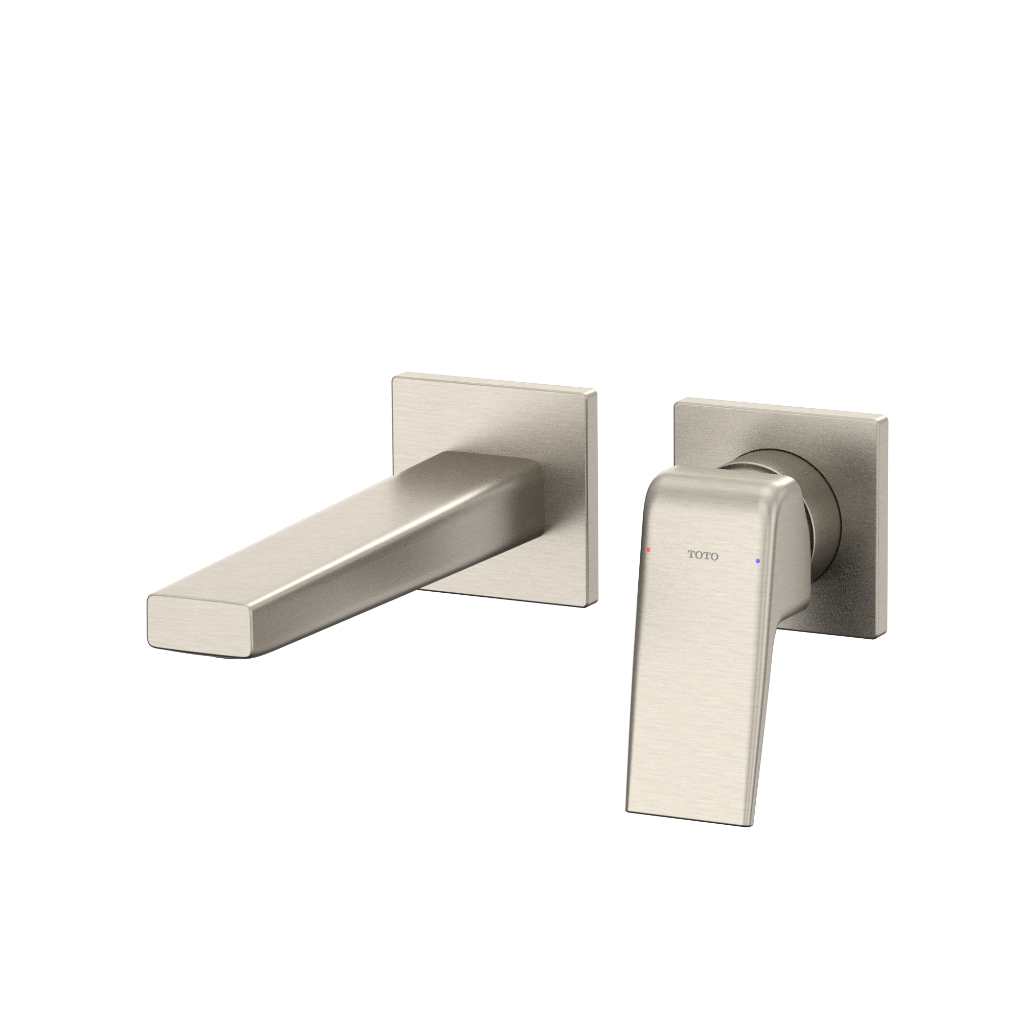 TOTO GB 1.2 GPM Wall-Mount Single-Handle Bathroom Faucet with COMFORT GLIDE Technology, Brushed Nickel, Brass, TLG10307U#BN