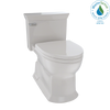 TOTO Eco Soire One Piece Elongated 1.28 GPF Universal Height Skirted Toilet with CEFIONTECT, Sedona Beige, Vitreous China, MS964214CEFG#12