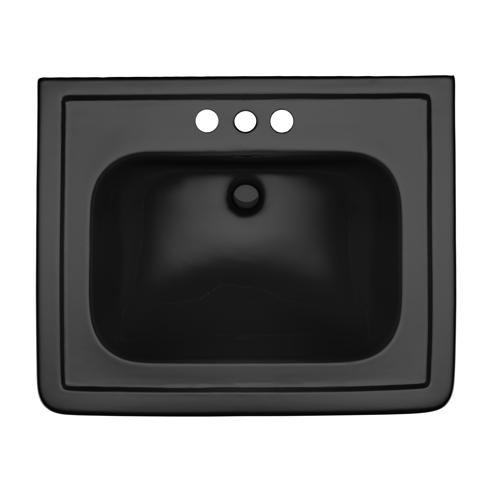 TOTO Promenade 27-1/2" x 22-1/4" Rectangular Pedestal Bathroom Sink for 4 inch Center Faucets, Ebony, Vitreous China, LPT530.4N#51