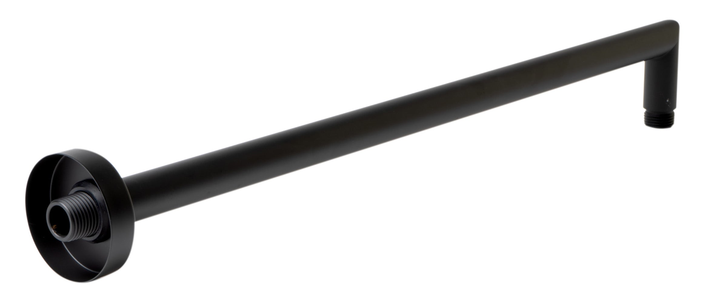 ALFI brand ABSA20R-BM Black Matte 20" Round Wall Shower Arm, Brass