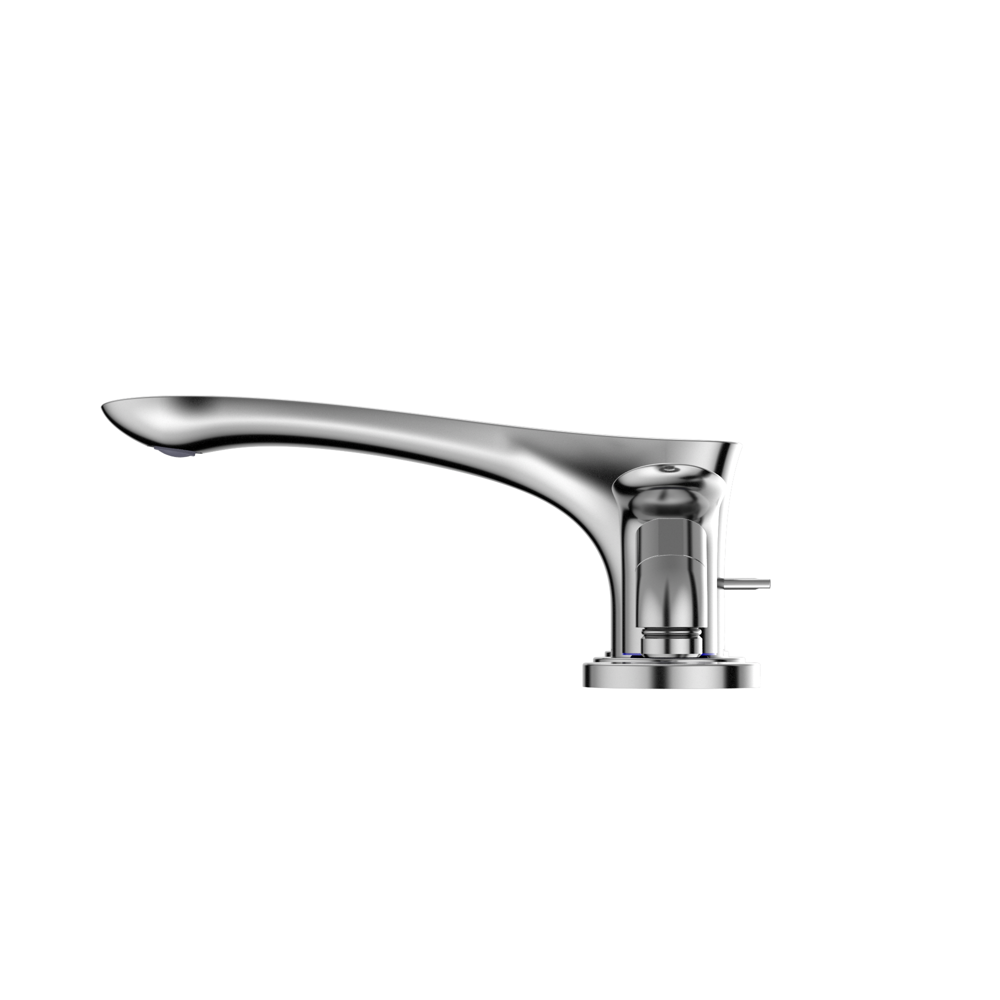 TOTO GO Two-Handle Deck-Mount Roman Tub Filler Trim with Handshower, Polished Chrome, Brass, TBG01202U#CP