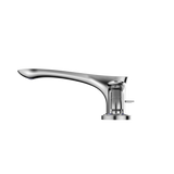 TOTO GO Two-Handle Deck-Mount Roman Tub Filler Trim with Handshower, Polished Chrome, Brass, TBG01202U#CP